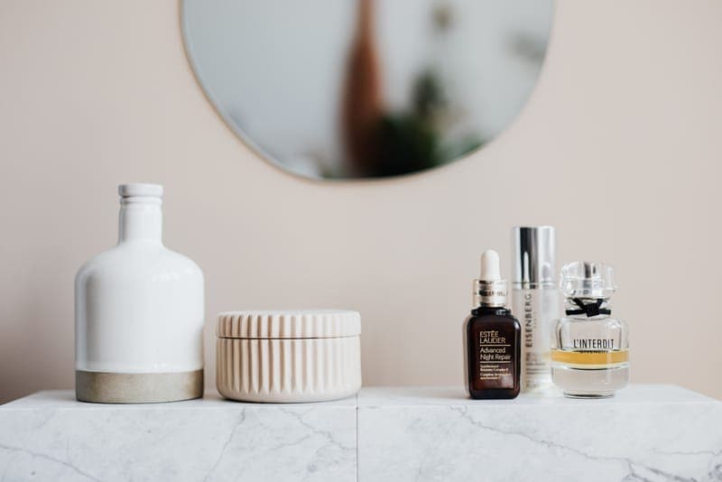An organized shelf with a few well-chosen objects